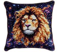 Latch Hook Kits For Adults Lion Under The Stars Diy Rug Hooking Pillo