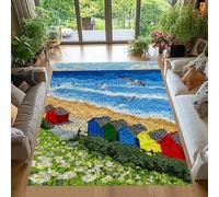 Latch Hook Kits for Adults, Rug Making Kit for Adults Beginners 40x70 cm Latch Hook Cushion Kits, Carpet Embroidery Needlework Crocheting, Tapestry Kits for Home Decoration, Latch Hook Rug Kit