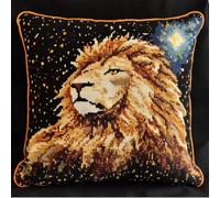 Latch Hook Kits Pillow Lion Under The Stars Diy Rug Hooking Pillow Co