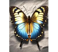 Latch Hook Rug Kit Color Butterfly Animal Doormat Carpet Making Kits，Interlocking Hook Rug Gift Packing Diy For Teenager/Adults With Printed Canvas 31x45in