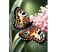 Latch Hook Rug Kits For Adults Colorful Butterflies And Flowers Latch Hook Rug Cross Stitch Embroidery Set,Diy Tools For Beginners,Adults,Tapestry Kit Cushion Knotting Carpets 35x46in