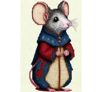 Latch Hook Rug Kits for Adults, Crochet Sewing Kit Classic Latch Hook 3D Craft Kit for Home Decor Festival Gift 23.6''x15.8'' (Mr. Mouse)