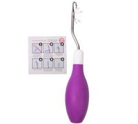 Latch Hook Tool - Sturdy Metal Handle Set, Durable Latch Hook Kit, Smooth Seamless Crafting Accessory, Soft Yarn Looping Support Beginner Projects | Functional Textile Craft Aid For Home Decor