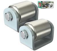 LATCH.IT 2 Pack Skid Wheels | 2” Weld-On Trailer Skid Wheels | Heavy-Duty Steel Wheel Trailer Rollers | Metal Roller | Micro Rollers for RV | 2” Ball-Bearing Steel Rollers to Protect RV Undercarriage