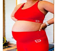 Latched Maternity & Nursing Sports Bra B-G Cup - Red