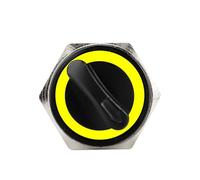 Latching Fixation Yellow LED 19mm DPDT Switch 2/3 Position 1Pcs(2 Position,220V)