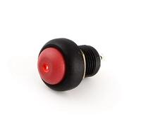 Latching Self Locking Or Momentary 12mm Dot Led 3A 250V Switch 6V 1Pcs(Red led,Momentary)