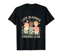 Late Bloomer Friends Club Floral Garden Graphic T-Shirt