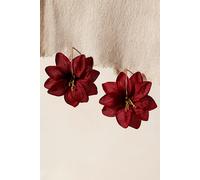 Late Bloomer Hoops at Free People in Red/Gold - female