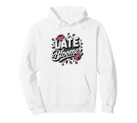 Late Bloomer Sunflower Inspirational Positive Mindset Pullover Hoodie
