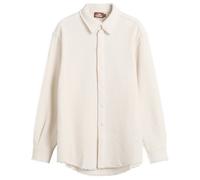 Late Checkout Men's White Raw Edge Western Shirt Medium
