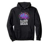 Late Diagnosed Chaos Brain Beautifully Wired Pullover Hoodie