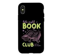 Late Night Book Club Bookish Reading Novel Library Cafe Art Case for iPhone X/XS