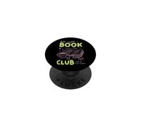 Late Night Book Club Bookish Reading Novel Library Cafe Art PopSockets Adhesive PopGrip