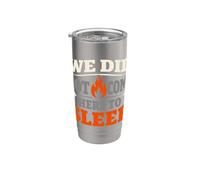 Late Night Camping Campfire Night Humor Camping Nights Fire Stainless Steel Insulated Tumbler