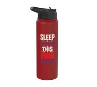 Late Night Camping Campfire Night Humor Camping Nights Fire Stainless Steel Insulated Water Bottle