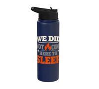 Late Night Camping Campfire Night Humor Camping Nights Fire Stainless Steel Insulated Water Bottle