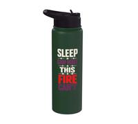 Late Night Camping Campfire Night Humor Camping Nights Fire Stainless Steel Insulated Water Bottle