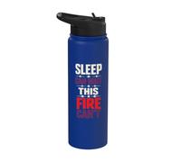 Late Night Camping Campfire Night Humor Camping Nights Fire Stainless Steel Insulated Water Bottle
