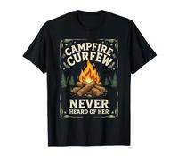 Late Night Camping Campfire Night Humor Camping Nights Fire T-Shirt