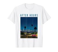 Late Night City Pop Drive Retro 80s Aesthetic Value Graphic T-Shirt, Men, White, M