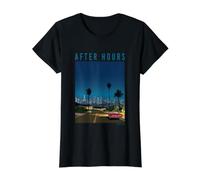 Late Night City Pop Drive Retro 80s Aesthetic Value Graphic T-Shirt, Women, Black, S