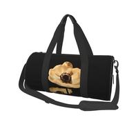 Late Night Flowers Travel Duffel Bag for Women Men,Print Polyester Tote Round Luggage Bag with Shoulder Strap