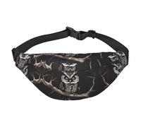 Late Night Owl Boys large waist bag, travel crossbody waist bag, suitable for enjoying sports, running, cycling, travel, fishing