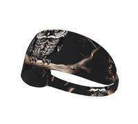 Late Night Owl Elastic Exercise Headband, Fitness Exercise Yoga Cycling Headband, Outdoor Sports Elastic Sweat-Absorbing Headband,