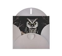 Late Night Owl Greeting card, blank interior, suitable for occasions such as Valentine's Day and wedding anniversaries.