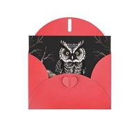 Late Night Owl Greeting card, blank interior, suitable for occasions such as Valentine's Day and wedding anniversaries.