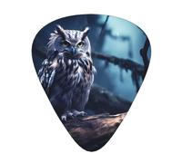 Late Night Owl Guitar picks in thin, medium, and thick sizes, 12-piece set, suitable for electric guitar and various instruments