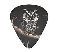 Late Night Owl Guitar Plectrums Classical Triangle Bass Acoustic And Electric Guitar Plectrums For Guitarists 12 Pieces