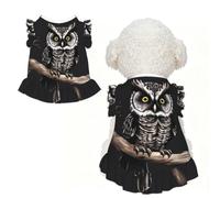 Late Night Owl L Pet Apparel for Small Dogs-Cute Summer Outfit for Puppy, Soft Breathable Pet Clothes for Cat