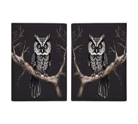 Late Night Owl Passport Holder Fashion Passport Cover Passport Protector Travel Document Organizer ID Card Protector Exquisite Passport Wallet Cover Credit Card Holder