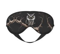 Late Night Owl Soft Eye mask, All Over Printed, 96% Polyester 4% Spandex