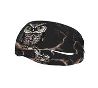 Late Night Owl Sports headband, unisex, sweat-wicking and quick-drying, suitable for fitness, yoga and other sports.