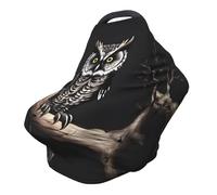 Late Night Owl Versatile full-print Stroller Chair Cover/Nursing Cover, specially designed for your baby