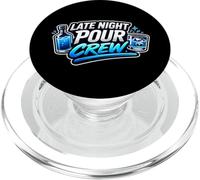 Late Night Pour Crew - Funny Drinking Squad PopSockets PopGrip for MagSafe
