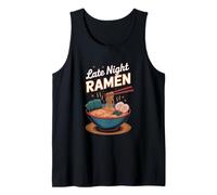 Late Night Ramen Noodle Bowl Japanese Aesthetic Tank Top