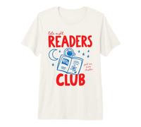 Late Night Readers Club Book Lover Reading One More Chapter Premium T-Shirt