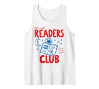 Late Night Readers Club Book Lover Reading One More Chapter Tank Top