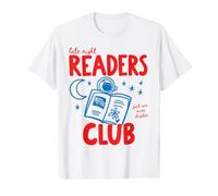 Late Night Readers Club Book Lover Reading One More Chapter Value Graphic T-Shirt