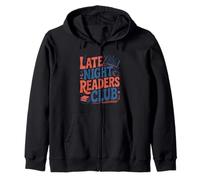 Late Night Readers Club Zip Hoodie
