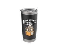 Late Night Reading Club Library Owl Return Never Stainless Steel Insulated Tumbler