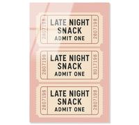 Late Night Snack Acrylic Print Typography Art Print by Art Remedy, Ready to Hang, 20 x 30