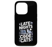 Late Nights Code And Cats Programmer Cat Lover Case for iPhone 13 Pro