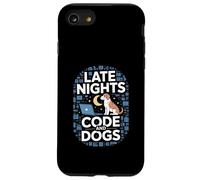 Late Nights Code And Dogs Programmer Dog Lover Case for iPhone SE (2020) / 7/8