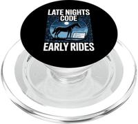 Late Nights Code Early Rides Horse Programmer PopSockets PopGrip for MagSafe