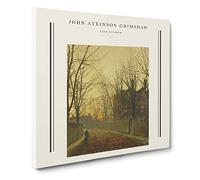 Late October By John Atkinson Grimshaw Canvas Print | Gallery Wrapped 30mm Frame Wall Art | 20x20 inches | Ready to Hang | Classic Picture | Living Room Bedroom Lounge Office